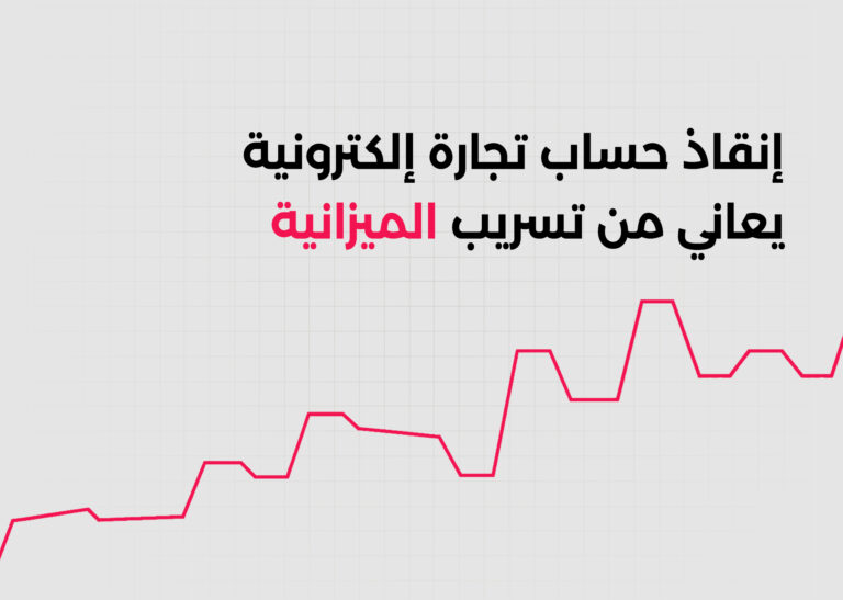 إنقاذ حساب تجارة إلكترونية يعاني من تسريب الميزانية